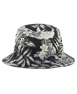 47 Brand Men's Black Baltimore Ravens Tropicalia Bucket Hat