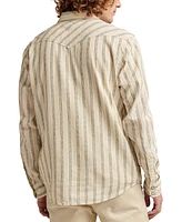 Lucky Brand Men's Striped Long Sleeve Mesa Western Shirt