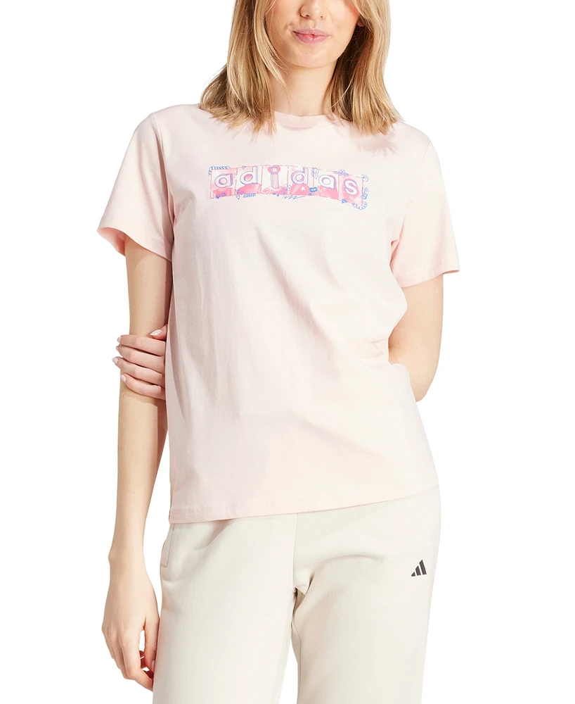 adidas Women's Doodle Cotton T-Shirt