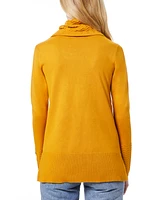 Melissa Paige Women's Chevron-Trimmed Cowl-Neck Sweater