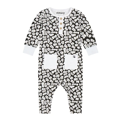 Mixed Up Clothing Infant Long Sleeve Button Front Romper