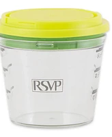 Rsvp International Stainless Steel 6 ounce Citrus Keeper Zester