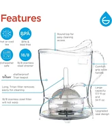Grosche Tea Perfection Duo- 1000ML Aberdeen Smart Tea Steeper with Cyprus Large Glass Mug