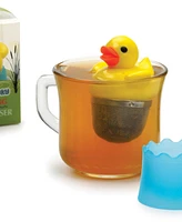 Rsvp International Plastic and Stainless Steel 2x2x3" Ducky-Floating Tea Infuser