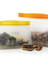 Rsvp International Polyethylene 2 Piece 10" x 7.6" Eco Stand-n-Seal Bag