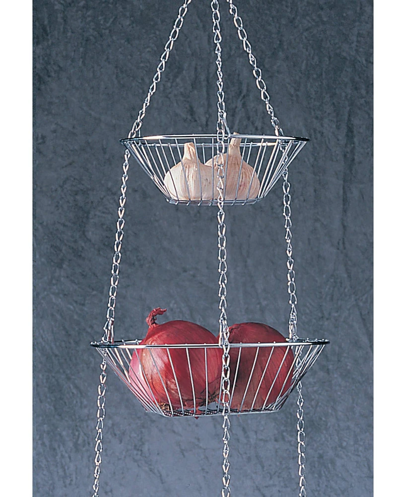 Rsvp International Chrome Wire 3 Tier Hanging Basket