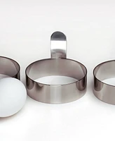 Rsvp International Endurance Stainless Steel 3x3x2" Egg Ring 4 Piece