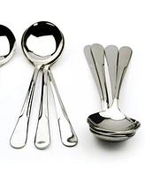 Rsvp International Endurance 18/8 Stainless Steel 8 Piece 6.7" Boxed Set of Soup Spoons