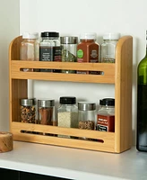 Rsvp International Wood 12" x 2.75" x 10.25" Spice Rack jars not included