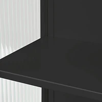 Streamdale Furniture 23.62" Glass Doors Modern Two-Door Wall Cabinet
