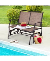 Iron Patio Rocking Chair for Outdoor Backyard and Lawn