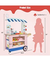 Kids Snacks & Sweets Food Cart Kids Toy Cart Play Set