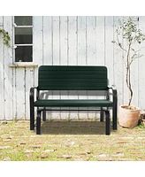 Outdoor Patio Swing Porch Rocker Glider Bench Loveseat Garden Seat Steel