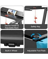 Costway Folding Electric Treadmill Compact Walking Running Machine