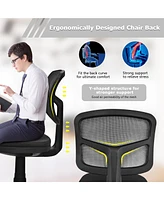 Costway Armless Office Chair Adjustable Swivel Computer Desk Chair