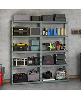 1 Pcs 5-Tier Heavy Duty Storage Shelf Utility Rack with Anti-tipping Device