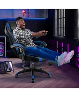 Adjustable E-Sports Racing Style Chair with Padded Headrest, Lumbar Support