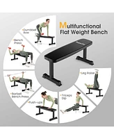 Costway 660LBS Heavy Duty Flat Weight Bench