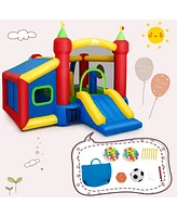 6-in-1 Inflatable Bounce House Bouncy Castle Blow up Toddler Bouncy House