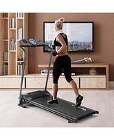 Costway 1HP Electric Treadmill Folding Motorized Power Running