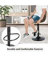 Costway Set of 2 Adjustable Bar Stools Swivel Bar Chairs Hot-stamping