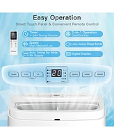 Costway 9000BTU Portable Air Conditioner 3-in-1 Air Cooler Fan Dehumidifier w/ Remote