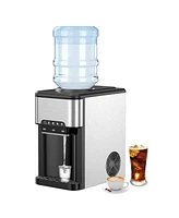 Costway 3-in-1 Water Cooler Dispenser with Built-in Ice Maker w/ 3 Temperature Settings