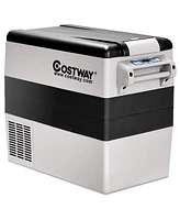 Costway 55 Quarts Portable Electric Car Cooler Refrigerator