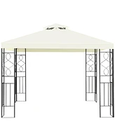 Costway 2 Tier 10'x10' Patio Gazebo Canopy Tent Steel Frame Shelter Awning
