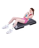 Costway 43'' Aerobic Stepper Step Cardio Fitness Exercise Platform