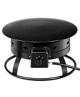 Costway Portable Fire Pit Outdoor 58,000 Btu Propane Patio Lava Rocks Camping Events