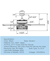 Costway 52'' Ceiling Fan W/Light Reversible Blade Adjustable Speed Remote Control