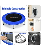 Costway 38" Mini Folding Trampoline Portable Recreational Fitness Rebounder
