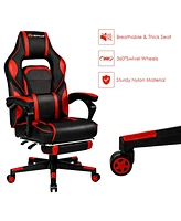 Costway Massage Gaming Chair Reclining Racing Computer Office