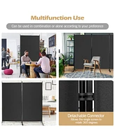 Costway 3-Panel Room Divider Folding Privacy Partition Screen for Office