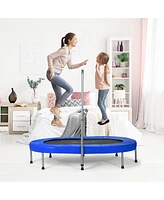 Costway Foldable Trampoline Double Mini Kids Fitness Rebounder