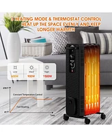 Costway 1500W Oil-Filled Heater Portable Radiator Space