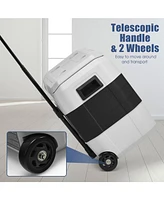 Costway 53 Qt Portable Car Refrigerator Dual-Zone Cooler