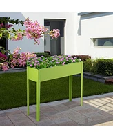 40 x 13 Inch Outdoor Elevated Garden Plant Flower Bed