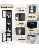 Costway 71'' Tall Tower Bathroom Storage Cabinet Organizer Display Shelves Bedroom