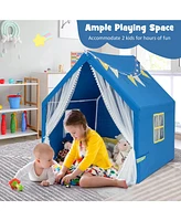 Slickblue 48 x 42 x 50 Inch Large Play Tent with Washable Cotton Mat Holiday Birthday Gift for Kids