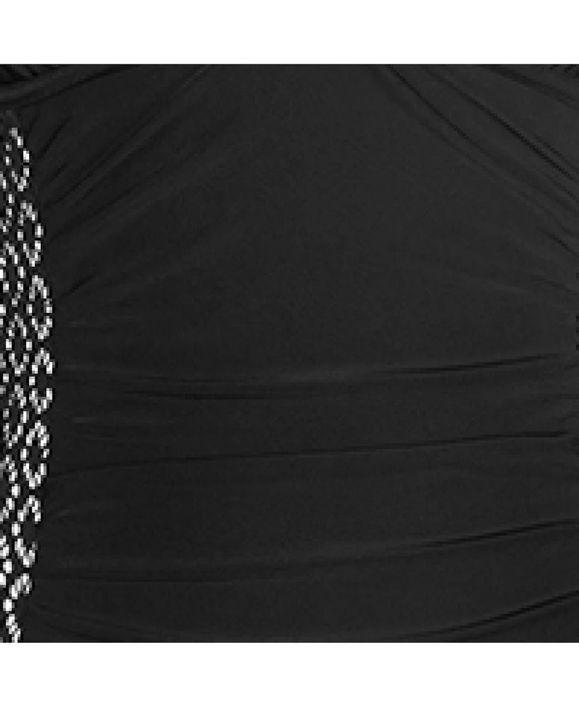 Cupshe Women's Women s Ruched Tummy Control Lace One Piece Swimsuit