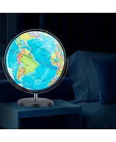 Sugift 13"Illuminated World Globe 720° Rotating Map with Led Light