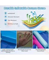 Slickblue 3-in-1 Inflatable Space-themed Bounce House with 480W Blower