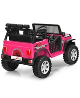Costway 12V Kids Ride On Truck Remote Control Electric Car with Lights&Music