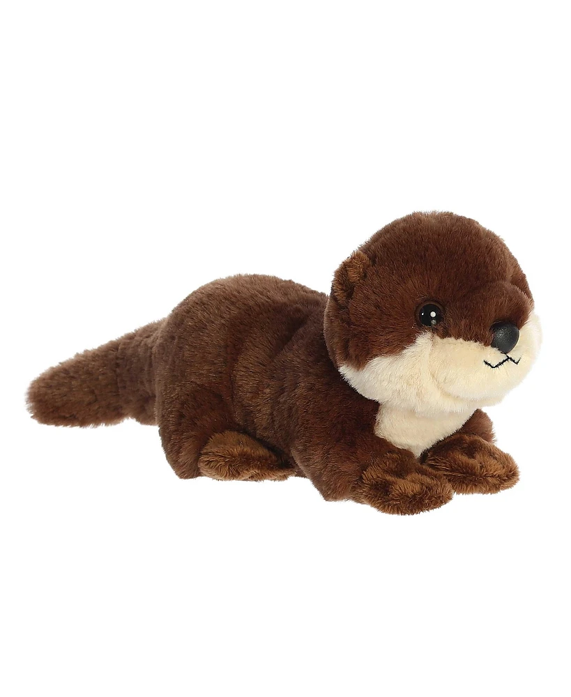 Aurora Medium River Otter Pup Mini Flopsie Adorable Plush Toy Brown 10"