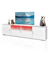 Streamdale Furniture Led Tv Stand for Up to 75 Inch - Storage Included