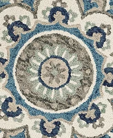 Lr Home Radiance RDC54094 5'x5' Round Area Rug