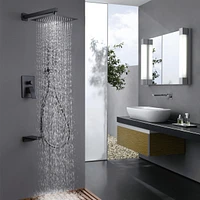 10" Matte Black Shower System - 3 Function