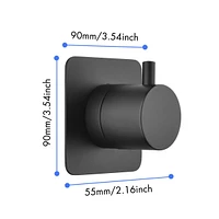 Master Shower Volume Control Valve - Brass Handle